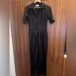 Rivet Utility Chocolate Brown Jumpsuit